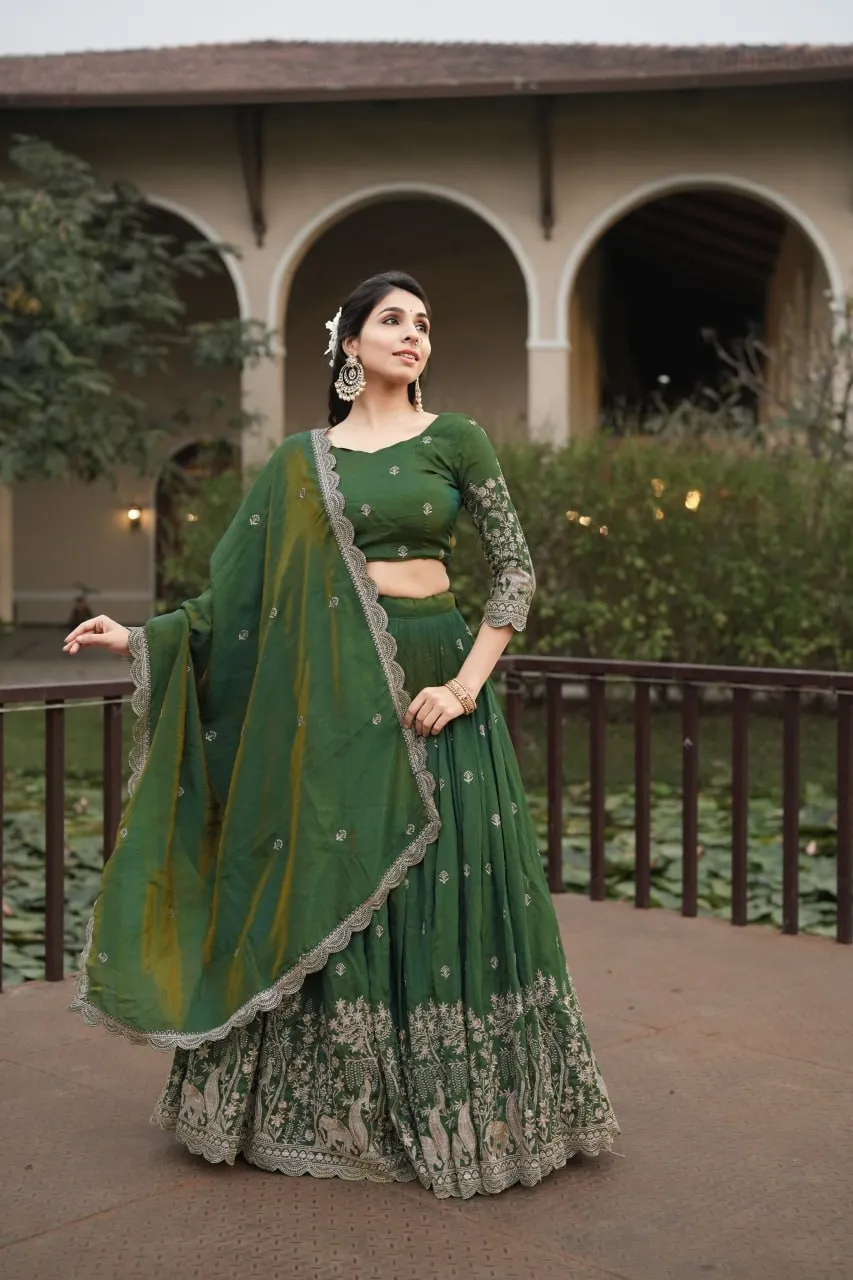 WMT 8215 NC Vichitra Embroidery Wedding Lehenga Choli Wholesale Surat