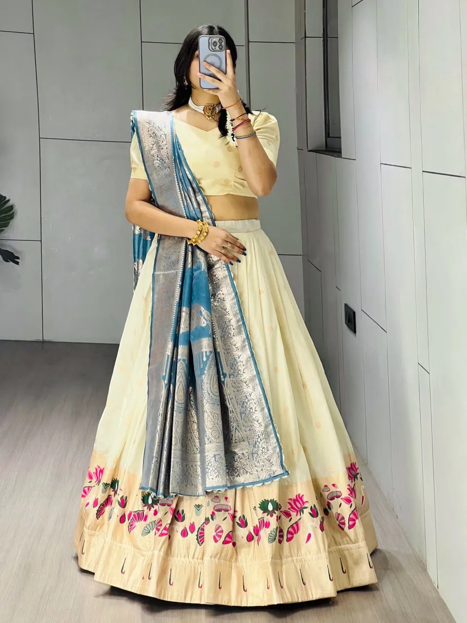 WMT 8142 Paithani Silk Zari Weaving Work Lehenga Choli Wholesale Surat