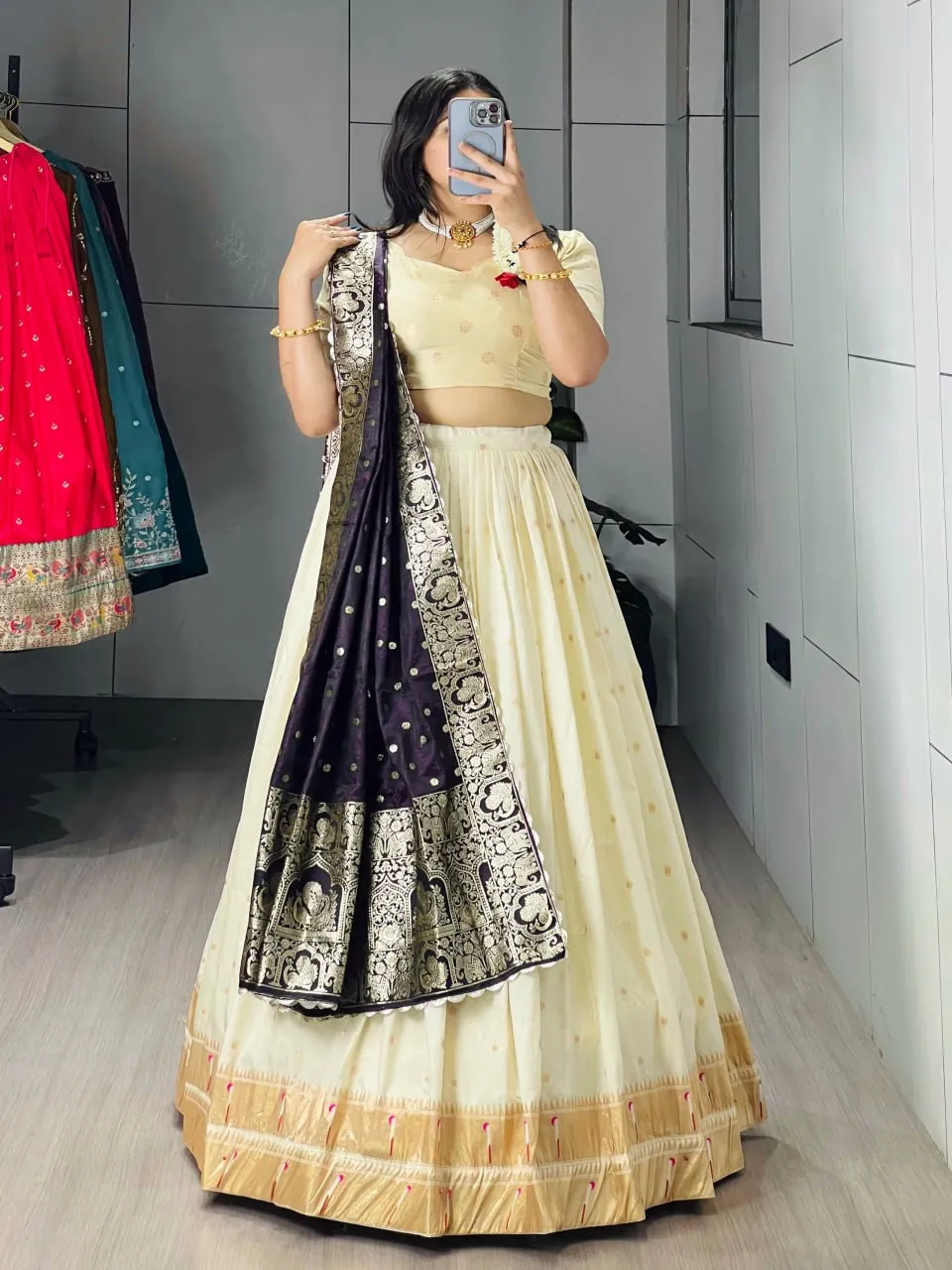 WMT 8149 Tatva Paithani Silk Zari Weaving Work Lehenga Choli Wholesale Surat