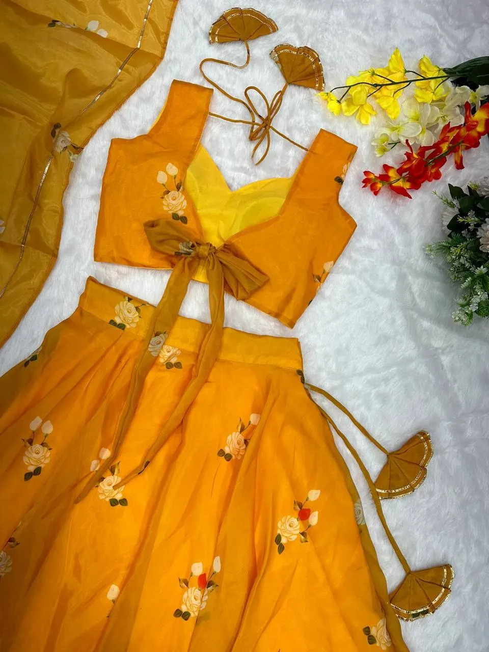 Beautiful SWT 86 Jimmy Organza Silk Printed Festival Lehenga Choli Wholesale Surat 2026