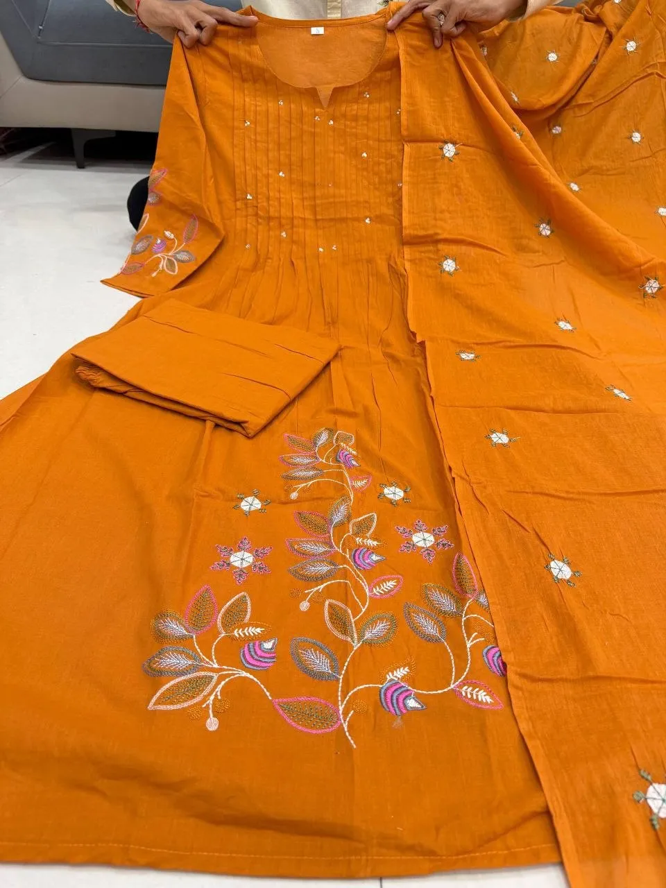 Latest Yasu Madhavi Cotton Embroidery Hand Work Readymade Dress Wholesale Surat 2026