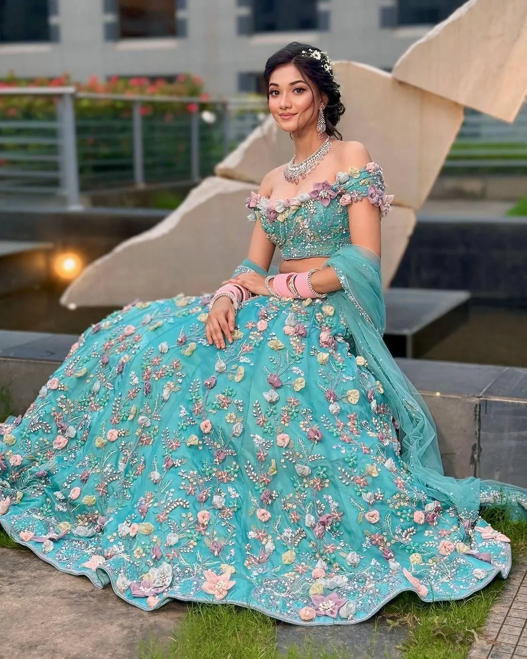 SBD 1707 Georgette Embroidery Wedding Wear Lehenga Choli Wholesale Surat