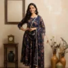 Shiv 361 Georgette Printed Nevy Blue Readymade Dress Wholesale Surat