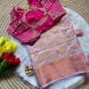 MHV Meenaxi Dola Silk Embroidery Georgette Festival Saree Wholesale Surat