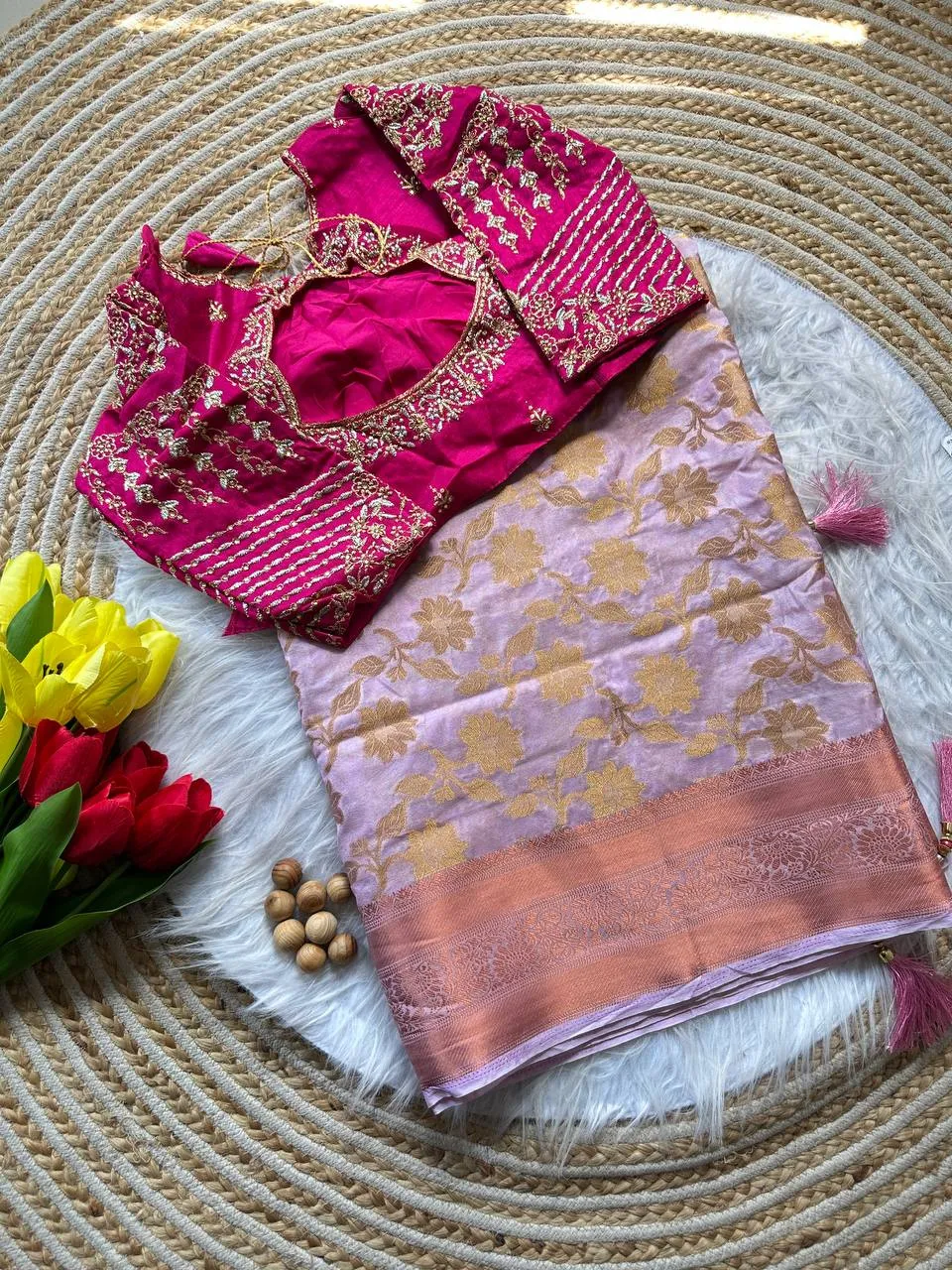 MHV Meenaxi Dola Silk Embroidery Georgette Festival Saree Wholesale Surat