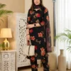 Laxmy Silk Blend Printed Daily Wear Black Readymade Dress Wholesale Surat Market