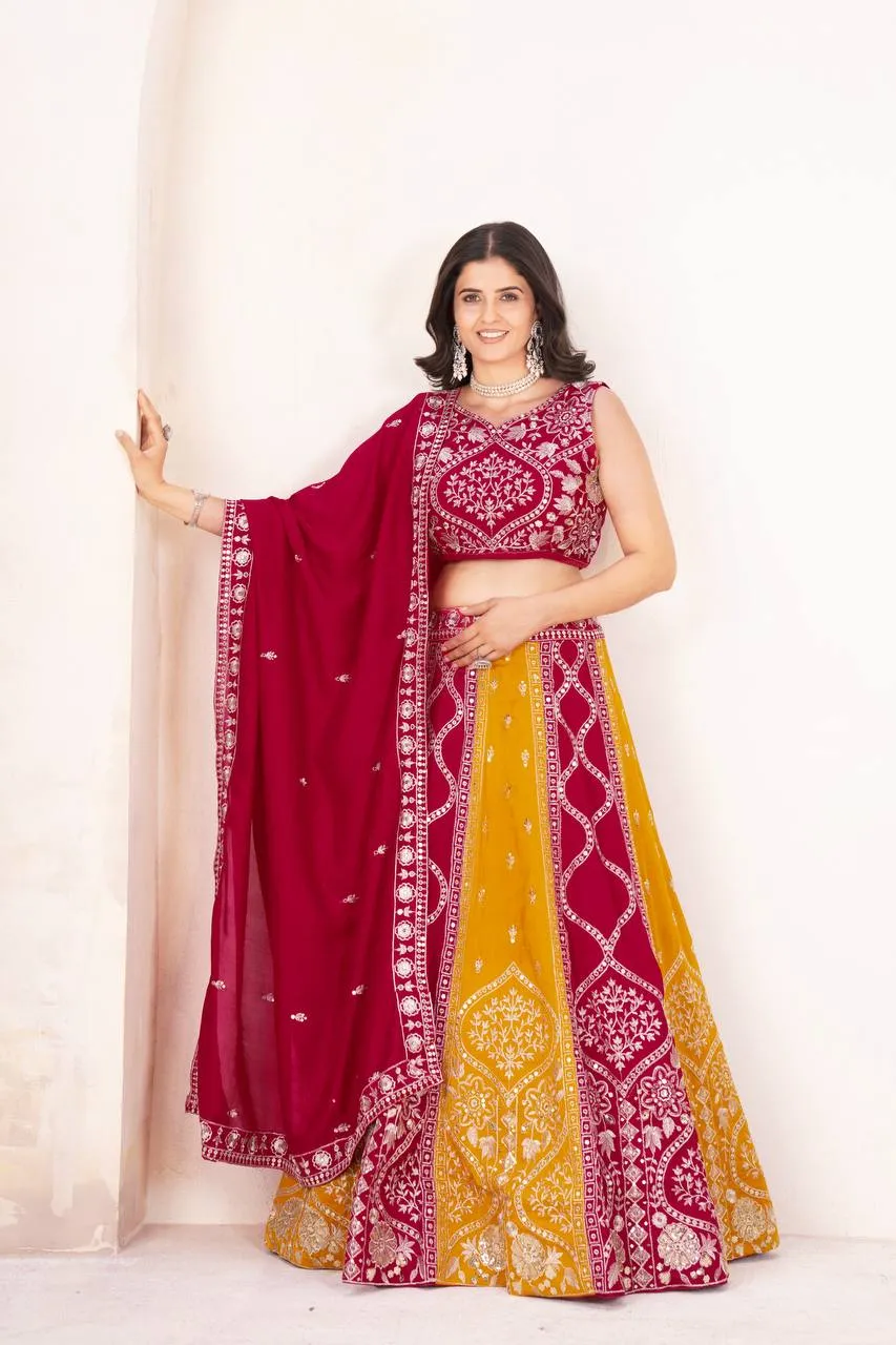 DKT 5104 Vichita Silk Embroidery Tread Work Lehenga Choli Wholesale Surat Online Market