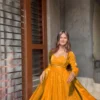 Beautiful Deepika 5936 Fendy Silk Gorgette Thread Work Gown Wholesale Surat 2026