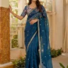 DKT 5032 Satin Silk Embroidery Raksha Bandhan Saree Collection