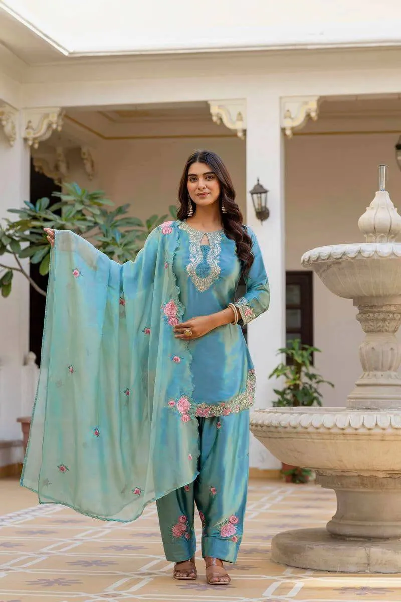 Satin Silk Farshi Salwar Suit Readymade Wholesale in India MRD 3081