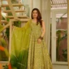 SWT 1198 Organza Silk Jimmy Printed Anarkali Gown Collection