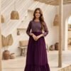 Shiv 385 Georgette Embroidery Anarkali Gown Wholesale Surat