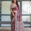 VFT Linen Cotton Fancy Printed Daily Wear Saree Market In India