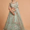 Zeel 7314 Pista Net Thread Embroidery Work Party Wear Lehenga Choli