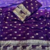 SNT Pure Viscose Georgette Saree With Jacquard Border