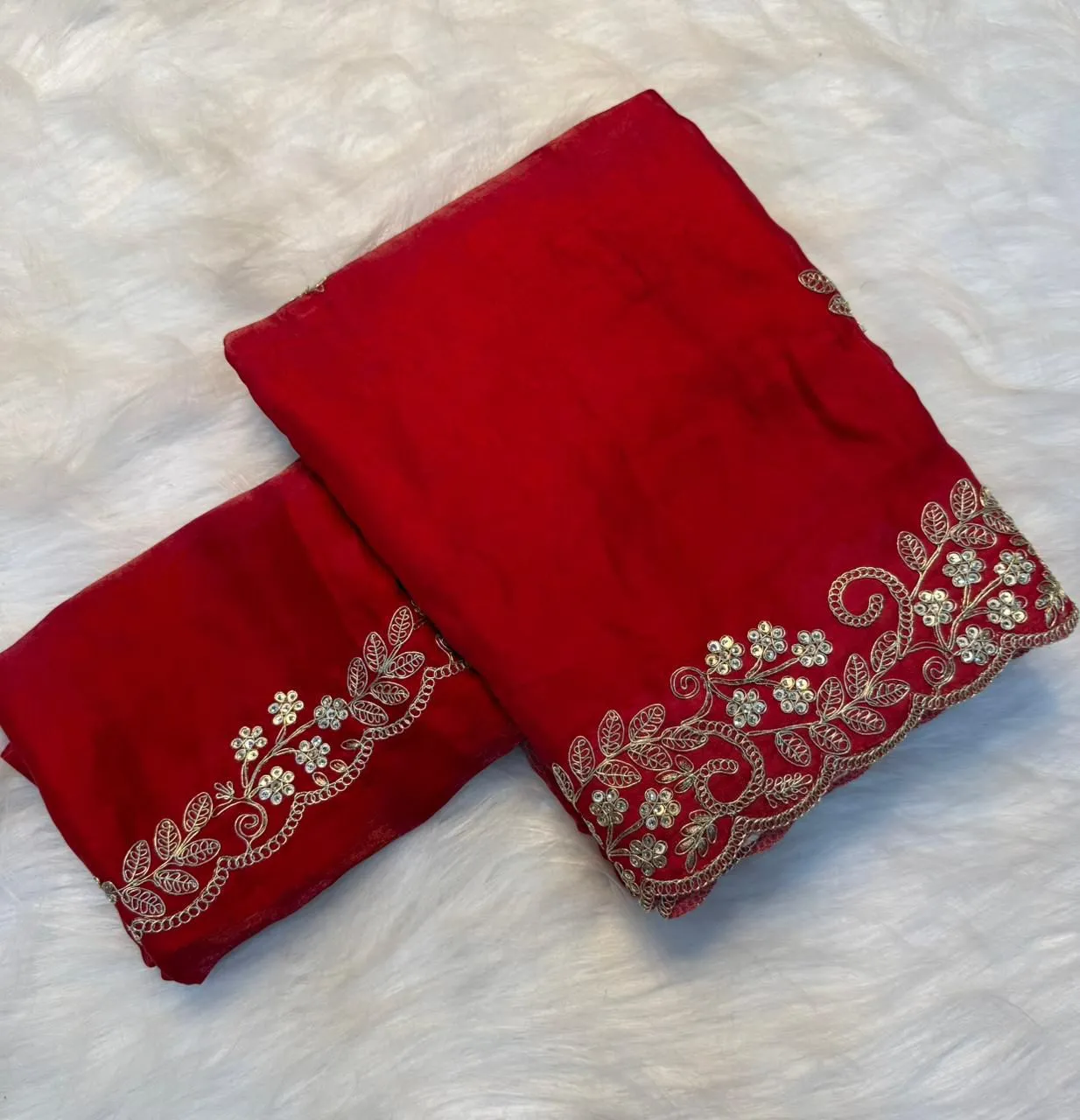 Buy SNT Soft Space Silk Saree With Sequence Embroidery Work 2026