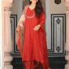 Zarin 09 Roman Silk Embroidery Work Readymade Dress Wholesale Market In Surat