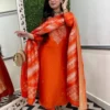 Zarin 11 Chanderi Cotton Embroidery Work Party Wear Readymade Dress
