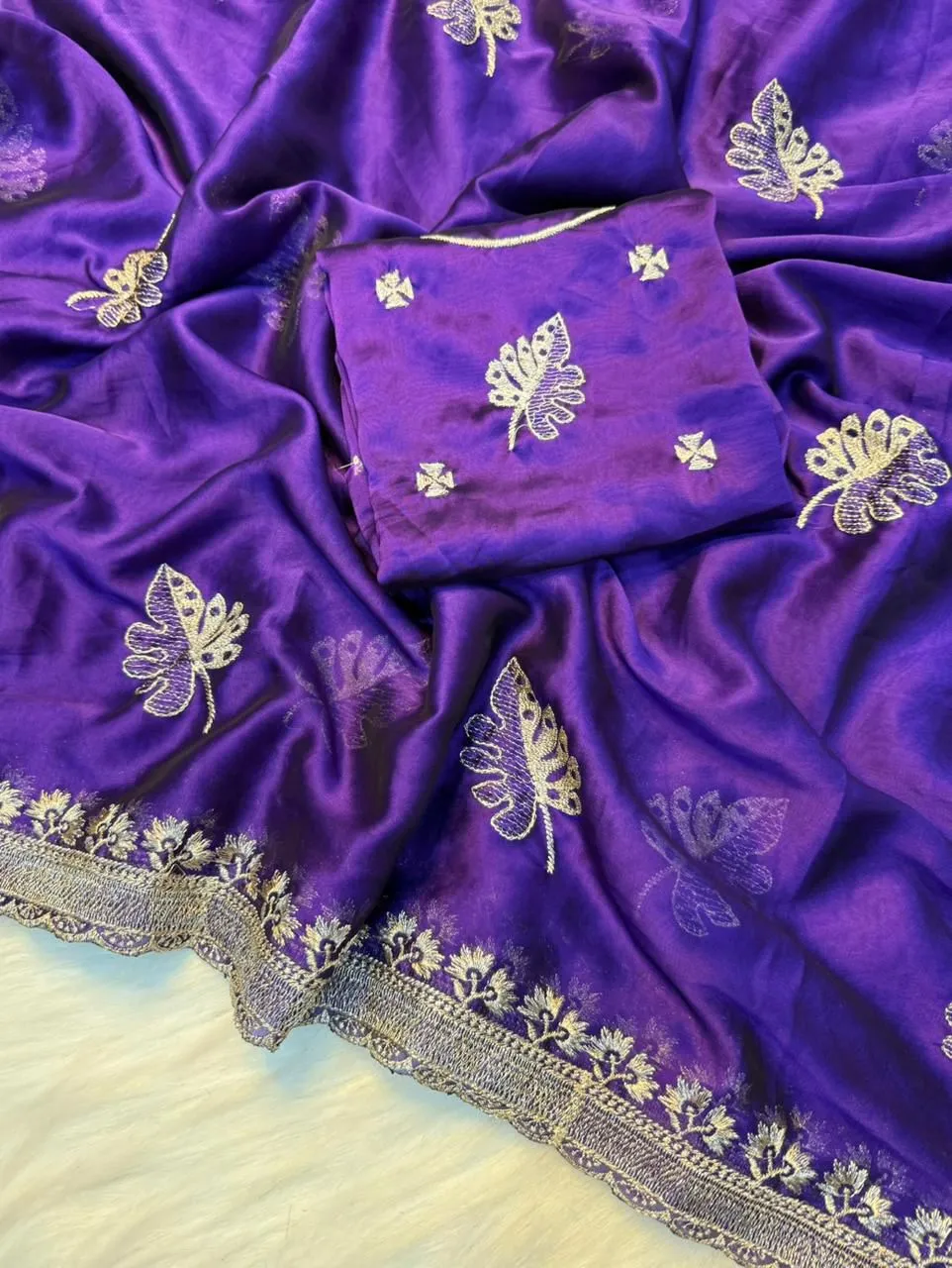 SNT Soft Rangoli Silk Saree Fancy Embroidery Work