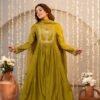 Zarin 11 Chanderi Cotton Embroidery Work Party Wear Readymade Dress