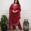Zarin 14 Chanderi Cotton Embroidery Work Readymade Dress