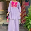 Zarin 17 Chanderi Embroidery Work Palazzo Set Online