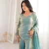 Launching Zarin 19 Fandy Silk Sequence Work Festival Top Gharara Set 2026