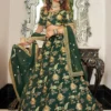 Zeel 7420 Art Silk Embroidery Work Green Party Wear Lehenga Choli
