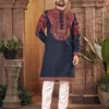 Beautiful VDA Sajavat Premium Silk Thread Work Wedding & Festival Kurta Pajama 2026