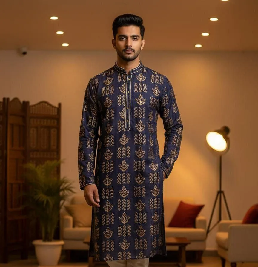 VDA Carnival Art Silk Cotton Wedding & Festival Kurta Pajama Collection