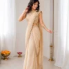 BDB 77 Star Gorgette Sequins Work Trending Ready To Wear Saree