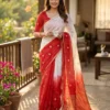 Laxmi 1098 Soft Chinon Silk Jacquard Work Saree Collection