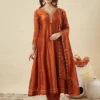 Zarin 22 Vichitra Silk Sequence Work Raksha Bandhan Gown Online Surat