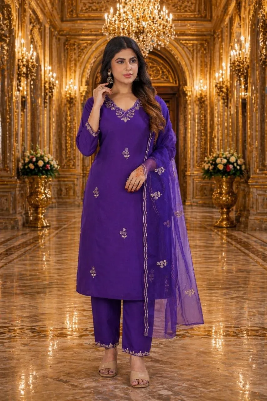 Zarin 25 Cotton Blend Silk Kurti Pent Dupatta Collection