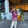 BV 470 French Crape Embroidery Work Office Wear Kurti Palazzo