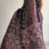 WMS Semi Model Silk Ajarakh Printed Mirror Work Saree Wholesale Surat
