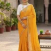 SS180 Rekha Georgette Bandhani Printed Daily Wear Saree Collection