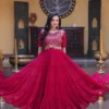 Moni 1255 Blooming Zari Embroidery Work Gown Wholesale Market