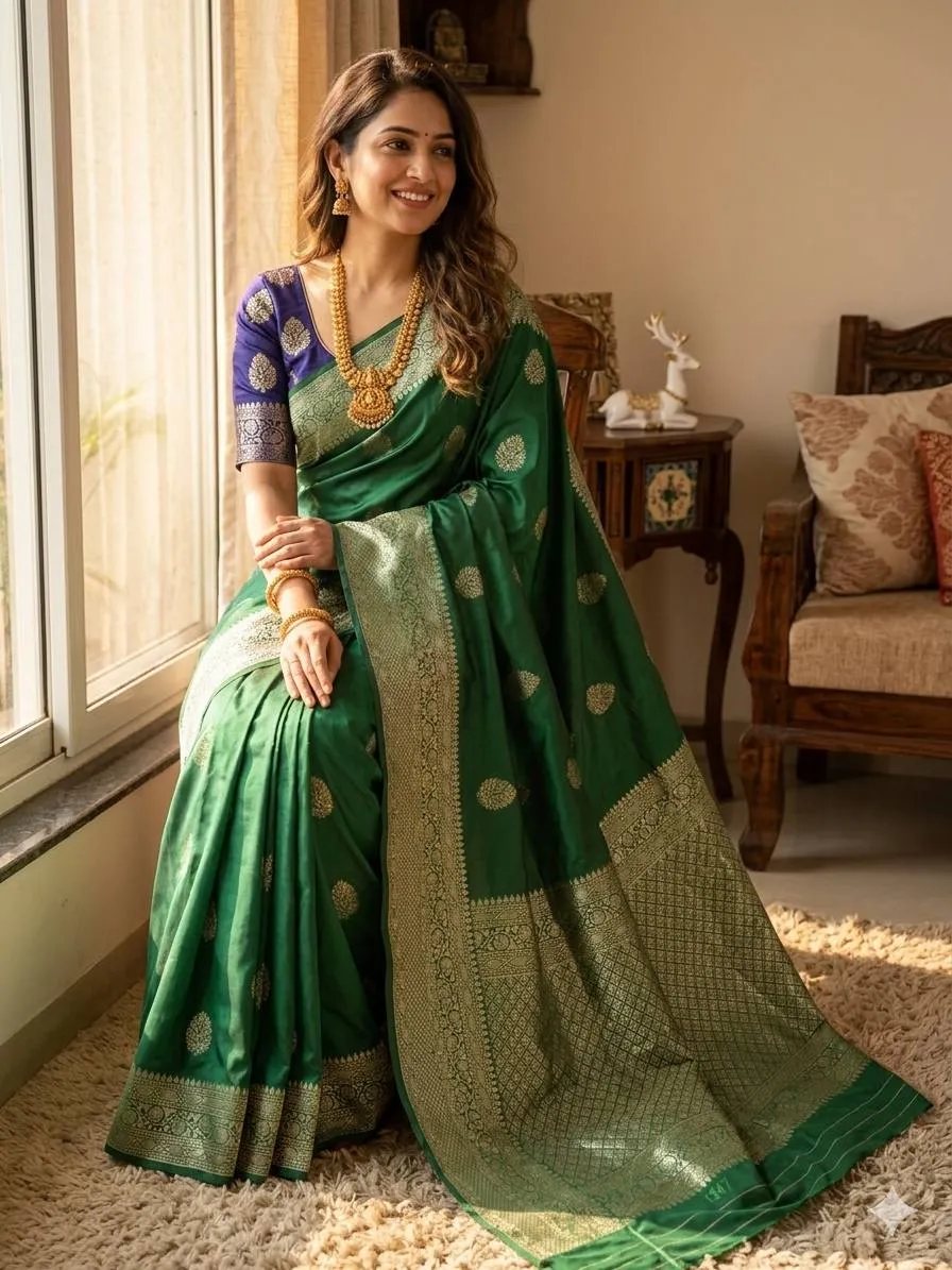 Laxmi 1099 Lichi Silk Wedding Wear Banarasi Saree Online Shopping