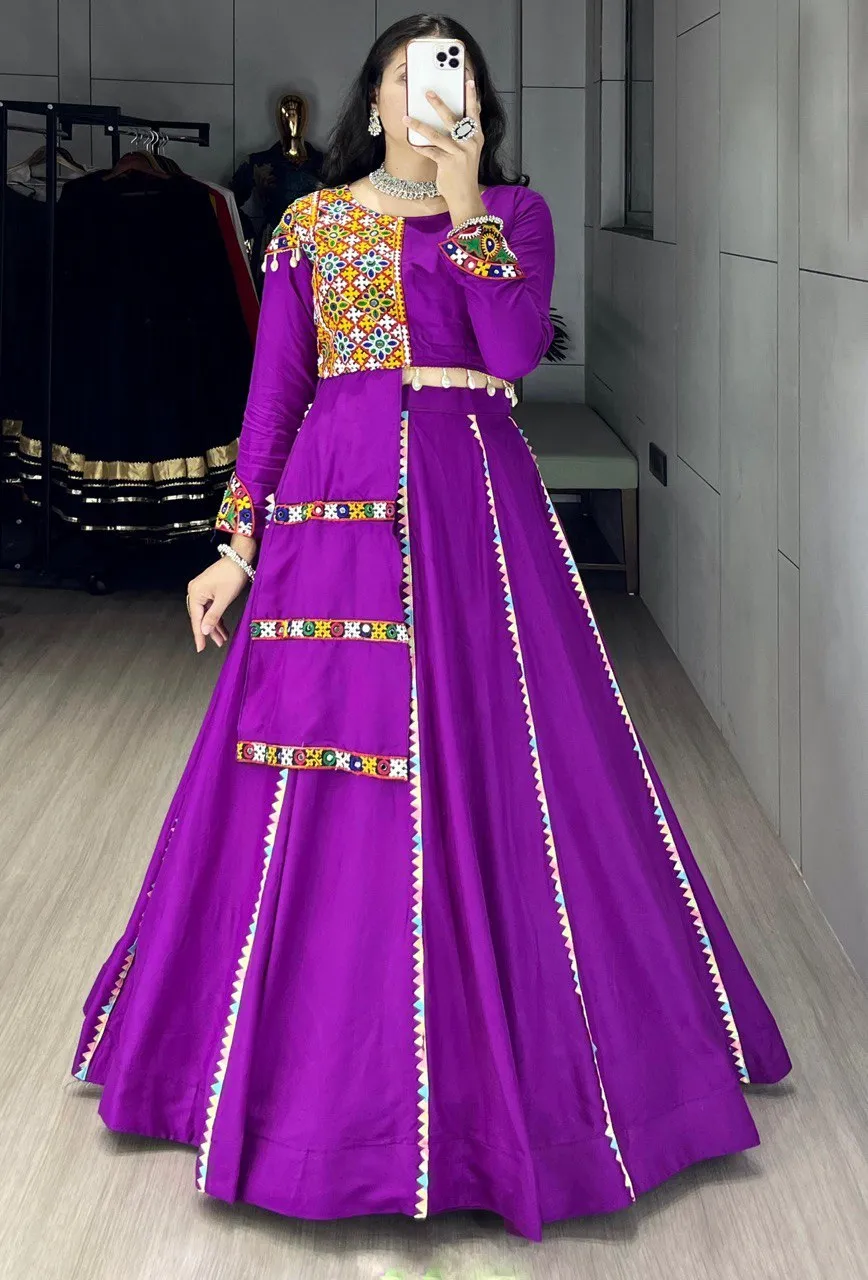 WMT 8045 Toraniyu Rayon Cotton Colorful Lace Navratri Collection 2026