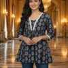 Zarin 27 Cotton Lace Work Top Collection Surat