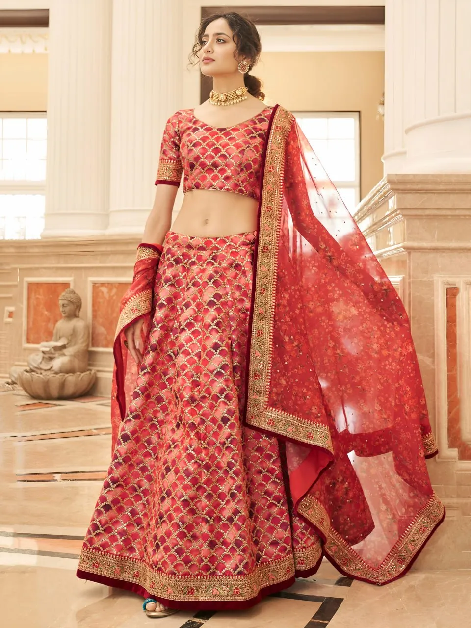 Zeel 7427 Art Silk Embroidery Work Lehenga Choli Online Shopping