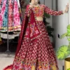WMT 8076 Rayon Cotton Azarakh Printed Navratri Chaniya Choli
