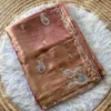 MHV Rubie Simmer Silk Embroidery Work Festival Saree India