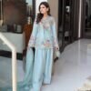 BV 469 Crape Silk Designer Embroidery Party Wear Kutri Pant Dupatta Set