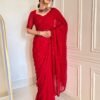 VFT 1034 Nora Black Georgette Fetival Saree Wholesale Surat