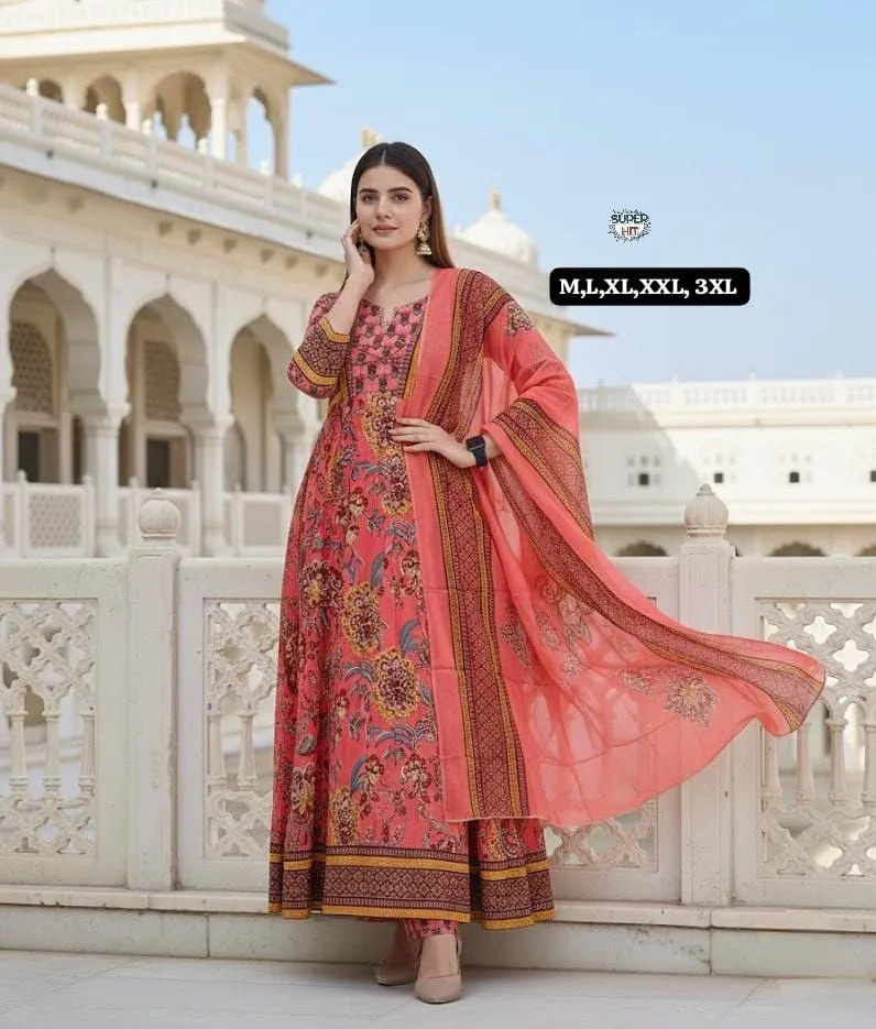 Latest Laxmy Cotton Anarkali Readymade Dress & Gown Wholesale Surat 2026