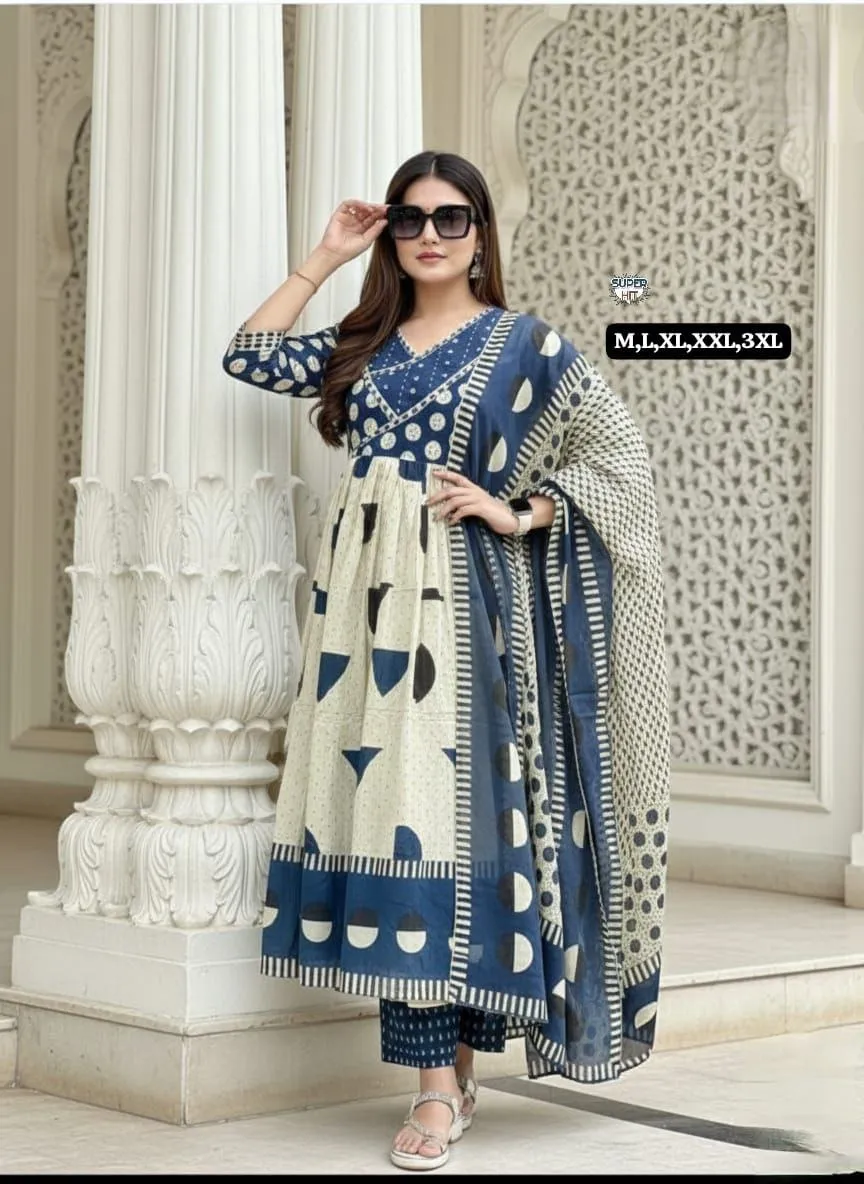 Latest Laxmy Cotton Anarkali Readymade Dress & Gown Wholesale Surat 2026