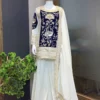 FFD French Crepe Velvet Embroidery Kurti Palzzo Set Wholesale Online Surat