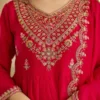 FFD Vichitra Embroidery Anarkali Gown Dupatta Set Wholesale Online Surat